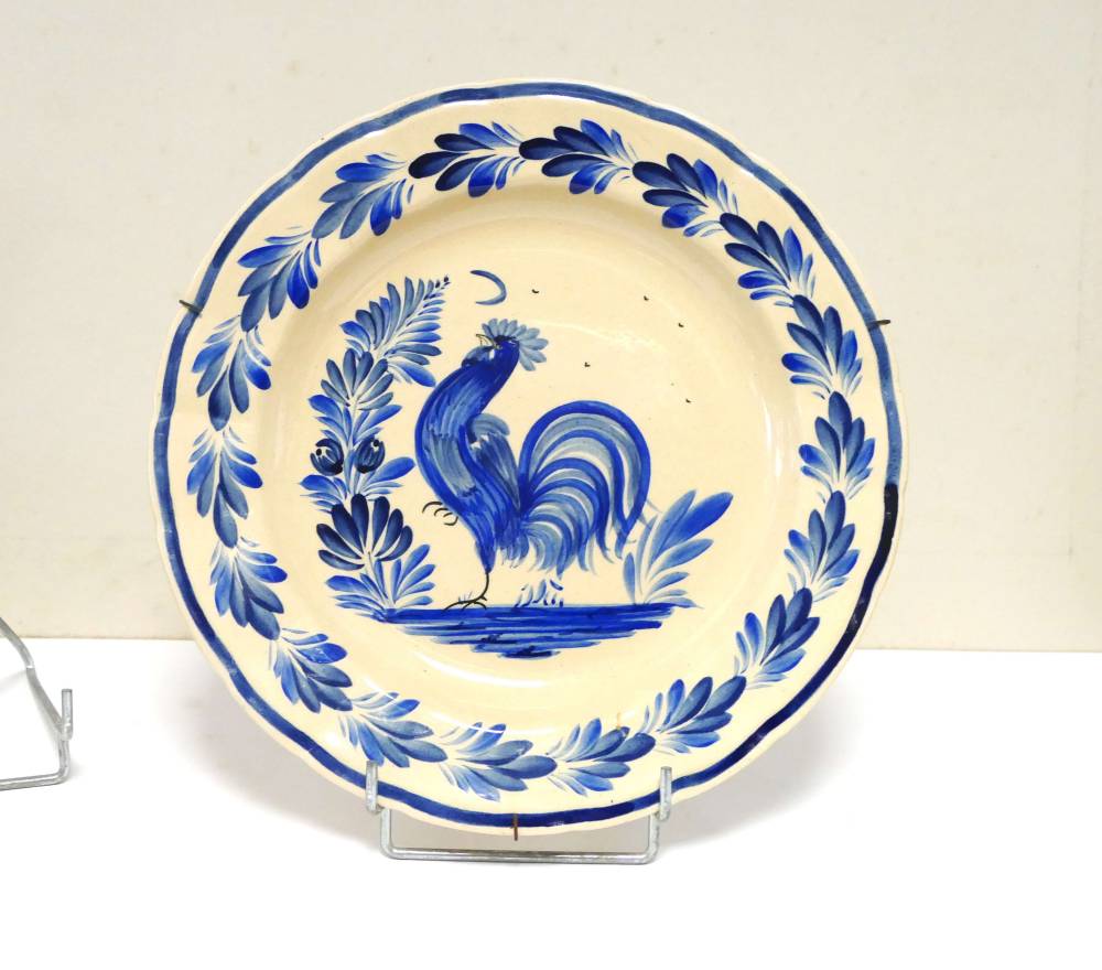Plat camaieu bleu HB Quimper